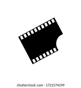 film strip vector graphic design illustration template