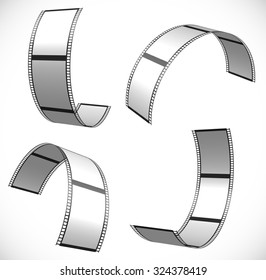 Film strip vector graphics for photography concepts