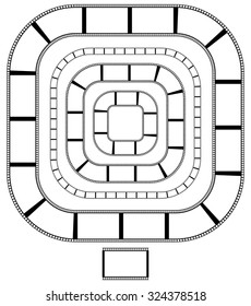 Film strip vector graphics for photography concepts