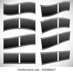 Film strip vector graphics for photography concepts