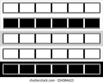 Film strip vector graphics for photography concepts