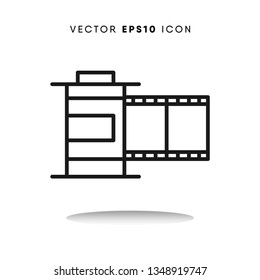 Film strip vector icon