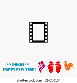 Film strip vector icon
