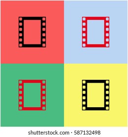 Film strip vector  icon.