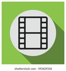Film strip vector icon
