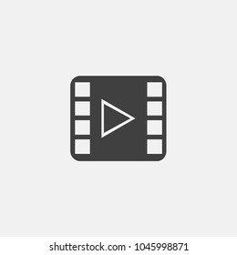 film strip vector icon, flat icon