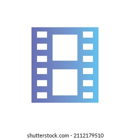 Filmstreifen-Vektorsymbol mit Farbverlauf