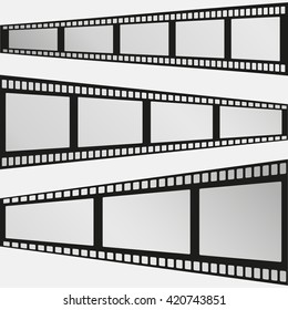 Film strip vector illustration on white background