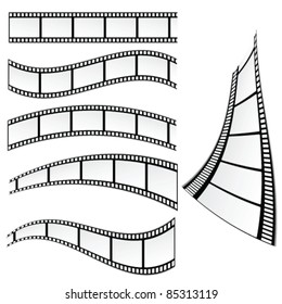 film strip vector illustration on white background