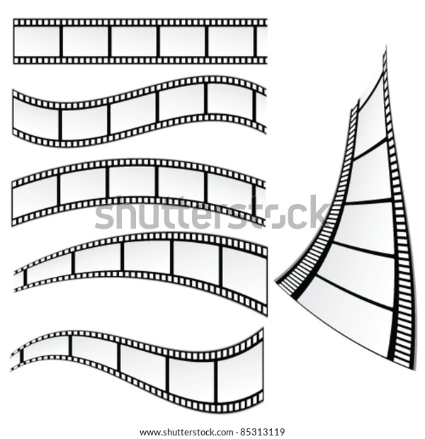 白い背景にフィルムストリップベクターイラスト のベクター画像素材 ロイヤリティフリー