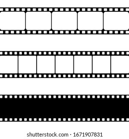 Film strip, Vector illustration. Set