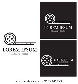 Film Strip Video logo vector template