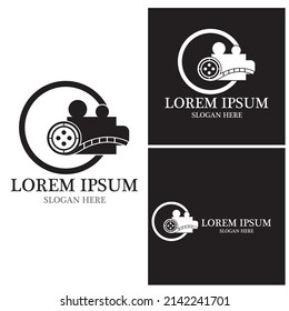 Film Strip Video logo vector template