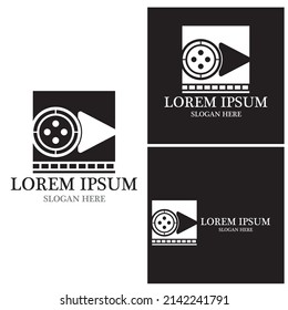 Film Strip Video logo vector template