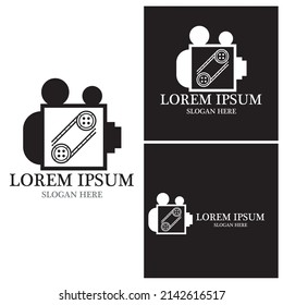 Film Strip Video logo vector template