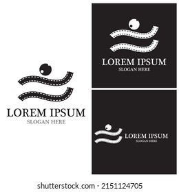 Film Strip Video logo vector template