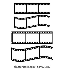 Film Strip, White background and two stripes without background