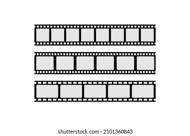 Film Stripes Collection Vector for Movie Cinema Productions