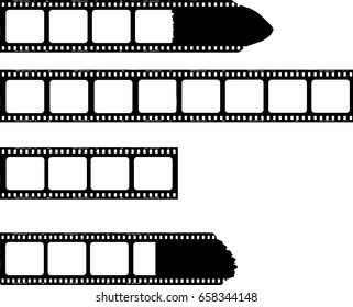 film stripes with photo frames, free copy space,vector