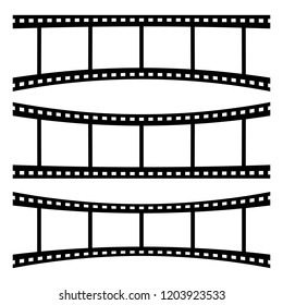 Film strips and blank writing area. Vector illustration design.