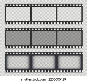 Film strips. Camera roll. Movie strip. Film frame. 