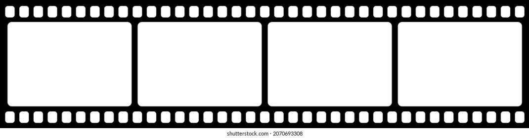 Film strips retro cinema movie vector