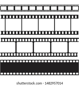  film strips and stamps collection,illustration vector