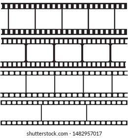  film strips and stamps collection,illustration vector
