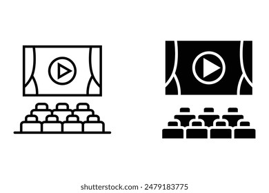 Film Studio Icon Design For Personal And Commercial Use on white background