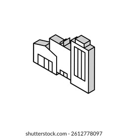 film studio isometric icon vector. film studio sign. isolated symbol illustration