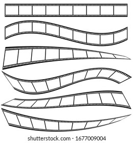 film tape entertainment set art illustration