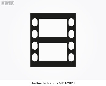 film tape, frame, icon, vector illustration eps10