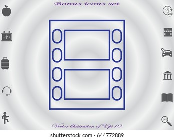 film tape, frame, icon, vector illustration eps10