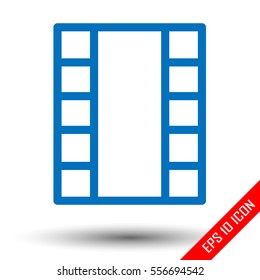 Film Tape Icon flat vector.