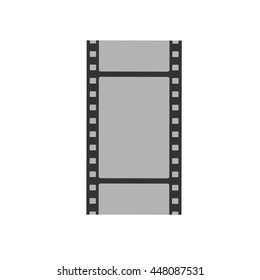 Film tape icon isolated on a white background. Vector illustration.