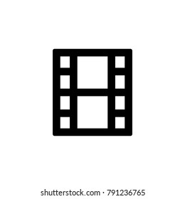 Film tape icon for simple flat style ui design.