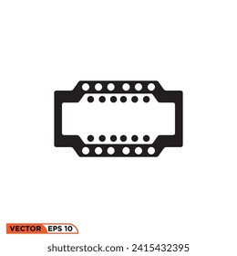 Film tape icon vector graphic of template