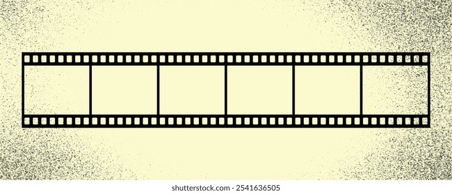 Film tape strip frame or border set. Photo, cinema or movie negative reel. cinematic Seamless frame border retro style Old white and black film roll tapes of 35mm border design element in EPS 10.