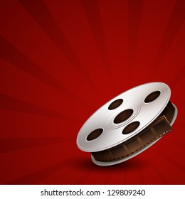 Film tape vector background