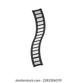 Film tape vintage icon isolate. movies film background with flim roll. 3d flim roll. Film strip set vector image