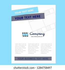 Film Title Page Design for Company profile ,annual report, presentations, leaflet, Brochure Vector Background