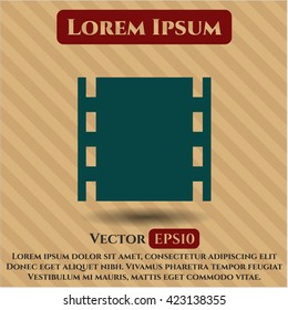 Icono de vector de película