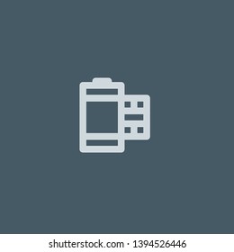 Film vector icon. Film concept stroke symbol design. Thin graphic elements vector illustration, outline pattern for your web site design, logo, UI. EPS 10.