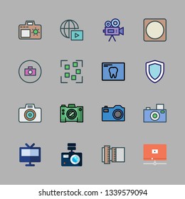 film vector icon set