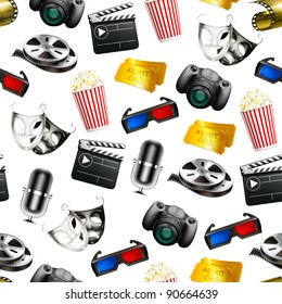 Film, vector seamless background