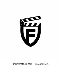 film vector with shield concept