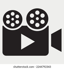 Film, Video Camera Icon vector illustration