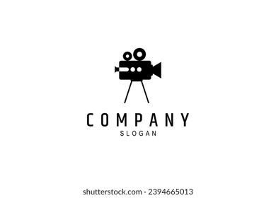 Film video camera icon vector illustration logo design