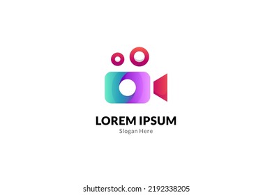 logotipo de diseño sencillo para cámaras de vídeo o de cine