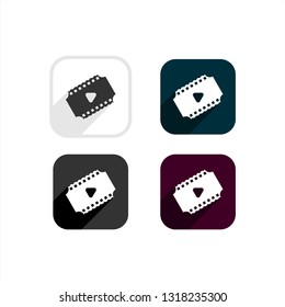 film / video logo button design inspiration . logo template . apps button